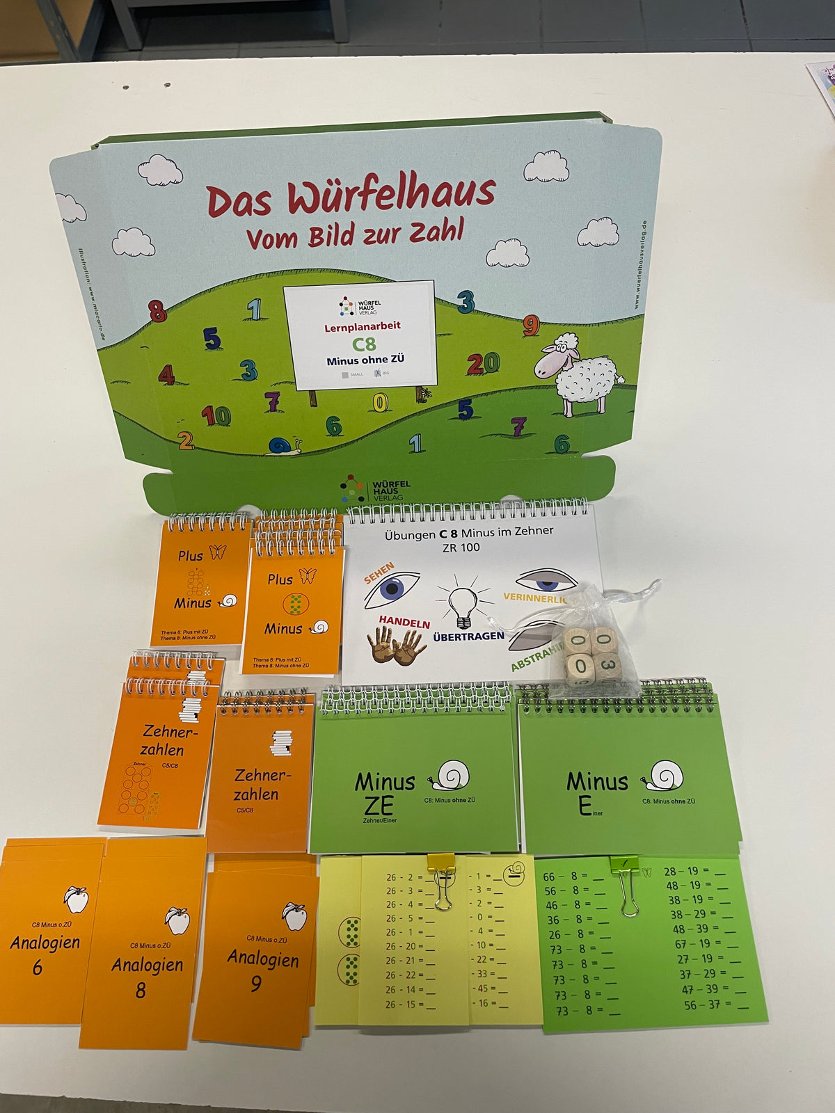 Lernplanbox C8: Minus ohne Zehnerübergang