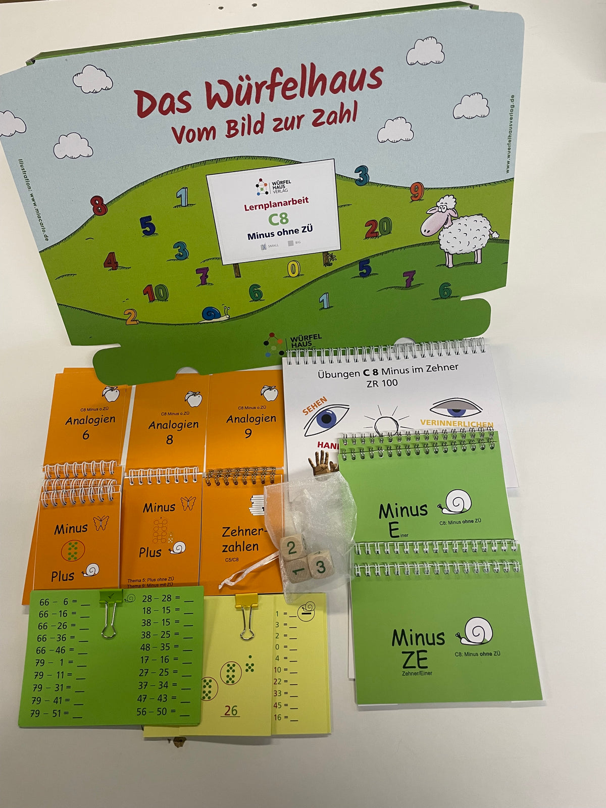 Lernplanbox C8: Minus ohne Zehnerübergang