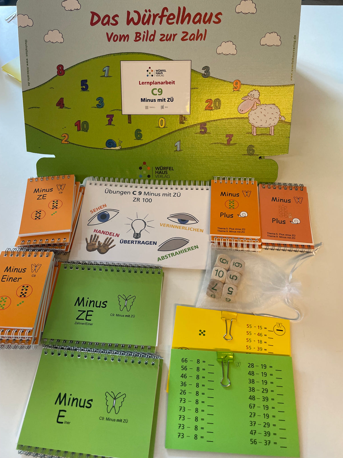 Lernplanbox C9: Minus mit Zehnerübergang